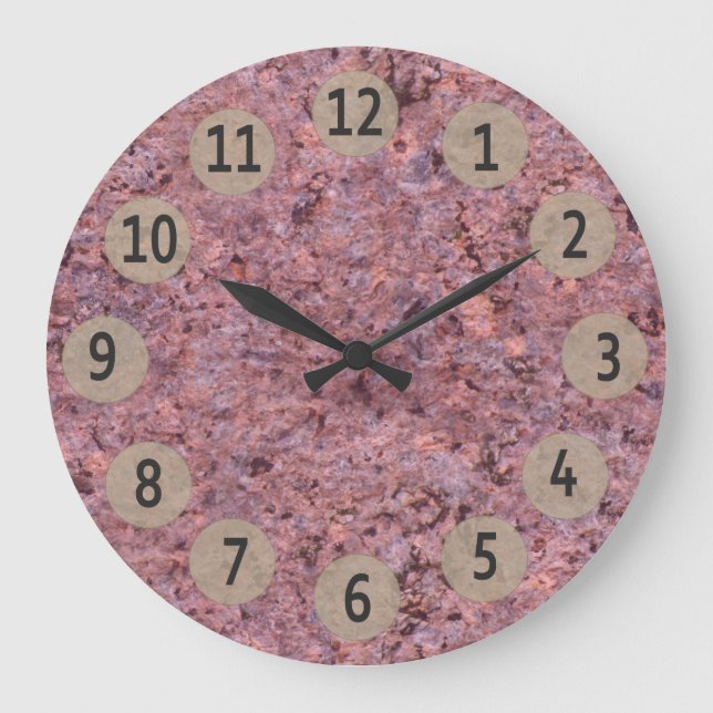 Grande Horloge Ronde Geology Nature Photo Pink Rock Texture (Recto)