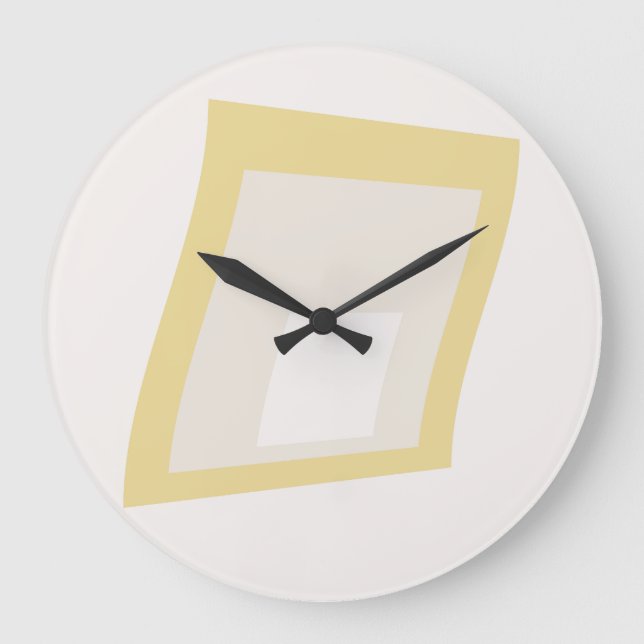 Grande Horloge Ronde Geometria de Geomesky par Masanser Pixelat (Recto)