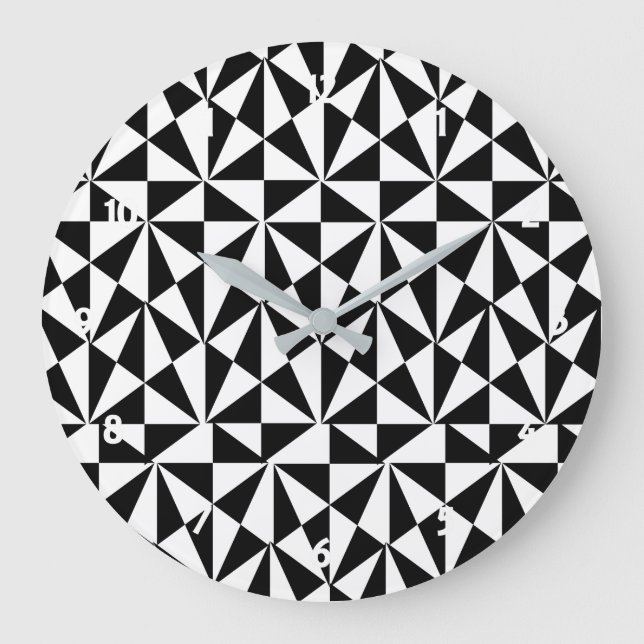 Grande Horloge Ronde Geometric Bold Retro (Recto)