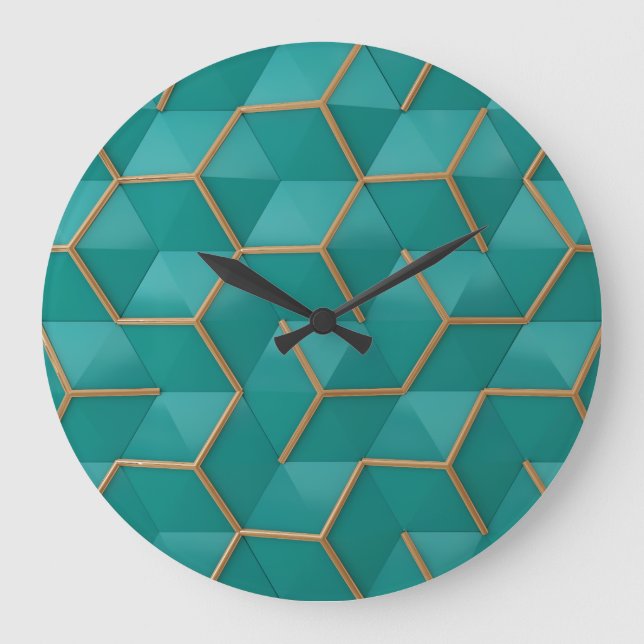 Grande Horloge Ronde géométrique (Recto)