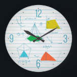 Grande Horloge Ronde Geometry and Maths Graphs Round Wall Clocks<br><div class="desc">Geometry and Maths Graphs Round Wall Clock. Enjoy !</div>