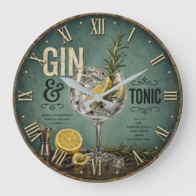 Grande Horloge Ronde Gin & Tonic (Recto)