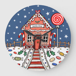Grande Horloge Ronde Gingerbread