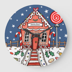 Grande Horloge Ronde Gingerbread