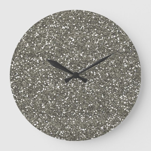 Grande Horloge Ronde Glitter de Stylish (Recto)