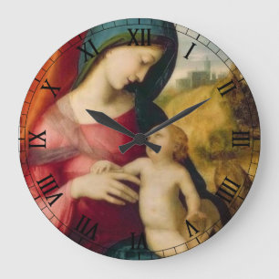 Grande Horloge Ronde gloire à jésus et marie