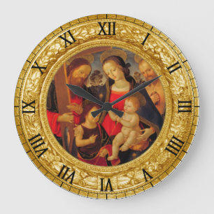 GRANDE HORLOGE RONDE GLOIRE DE JÉSUS ET MARIE