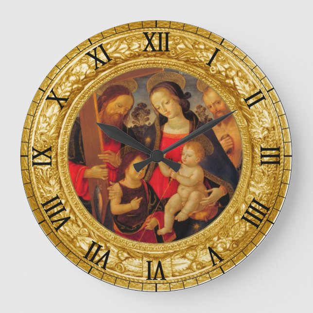 GRANDE HORLOGE RONDE GLORY TO JESUS AND MARY (Recto)