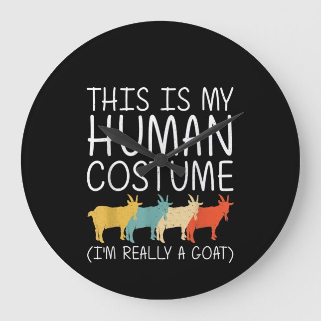 Grande Horloge Ronde Goat Halloween (Recto)
