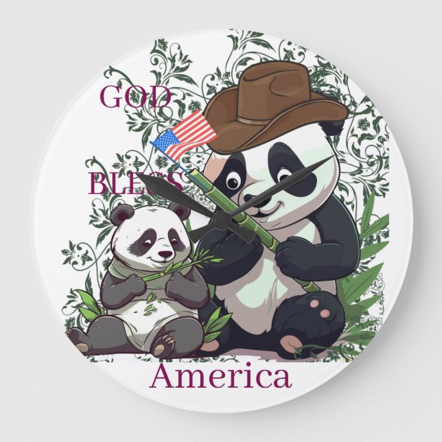 Grande Horloge Ronde GOD BLESS America (Recto)