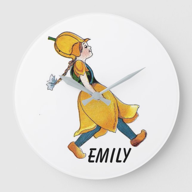 Grande Horloge Ronde God Floral Funny Girl (Recto)