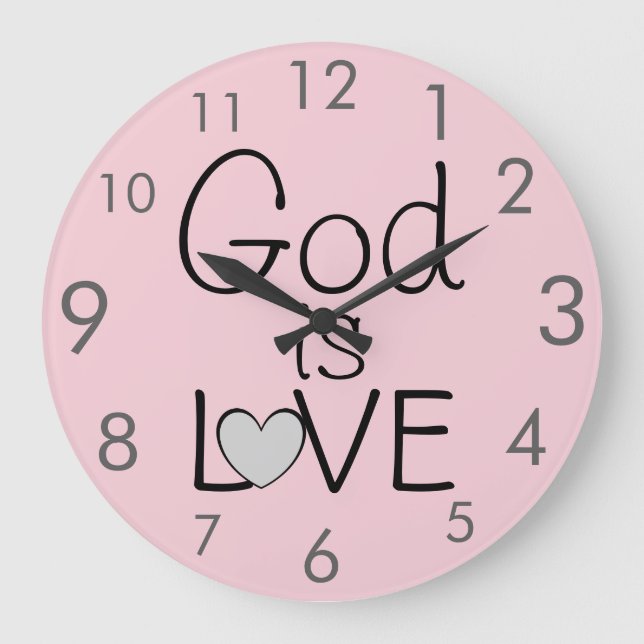 Grande Horloge Ronde God is LOVE Quota Beautiful Pink (Recto)