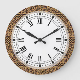 Grande Horloge Ronde Gold Italian Renaissance Floral