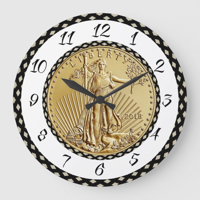 GRANDE HORLOGE RONDE GOLD LIBERTY COIN (Recto)
