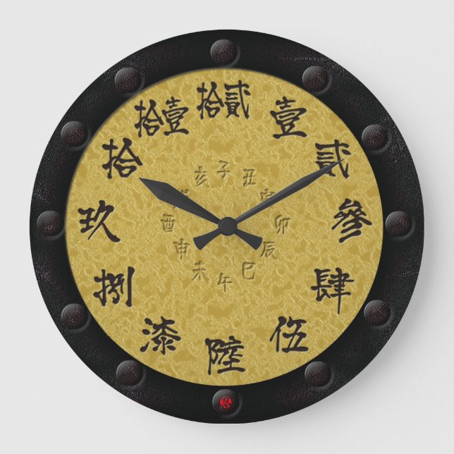 Grande Horloge Ronde Gold moon - Old complex number of Kanji like Yoroi (Recto)