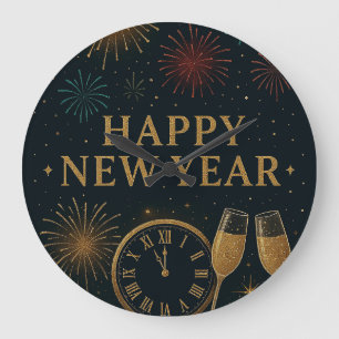 Grande Horloge Ronde Gold New Year