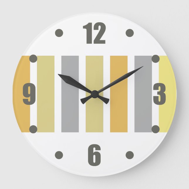 Grande Horloge Ronde Gold Silver Bronze Metal Hues (Recto)