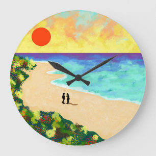 Grande Horloge Ronde Golden Glow