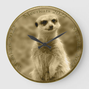 Grande Horloge Ronde Golden Meerkat 2022