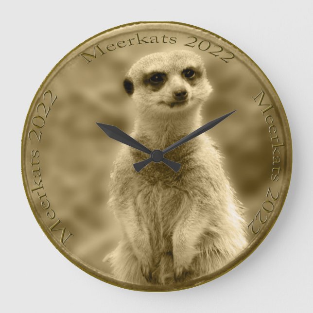 Grande Horloge Ronde Golden Meerkat 2022 (Recto)