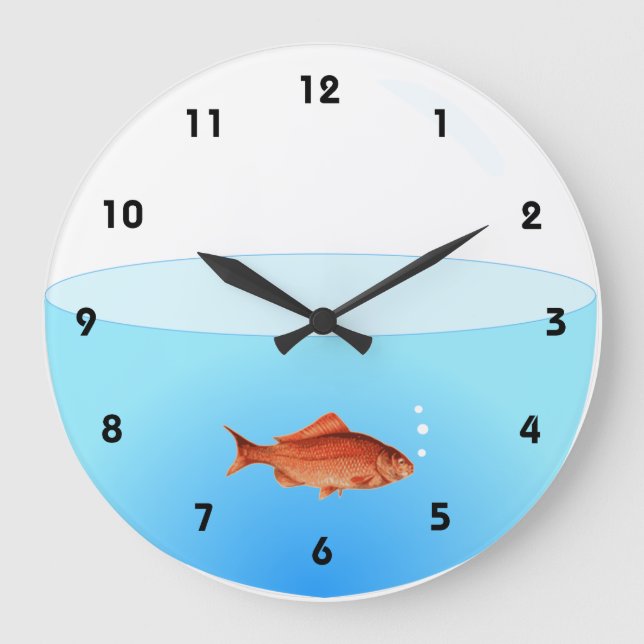 Grande Horloge Ronde Goldfish Bowl Wall (Recto)