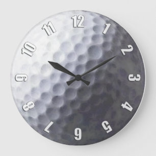 Grande Horloge Ronde Golf Ball Sport Clock Design