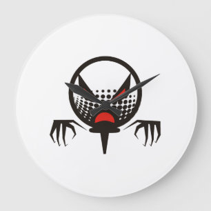 Grande Horloge Ronde Golf effrayant cimetière de groupe d'Halloween