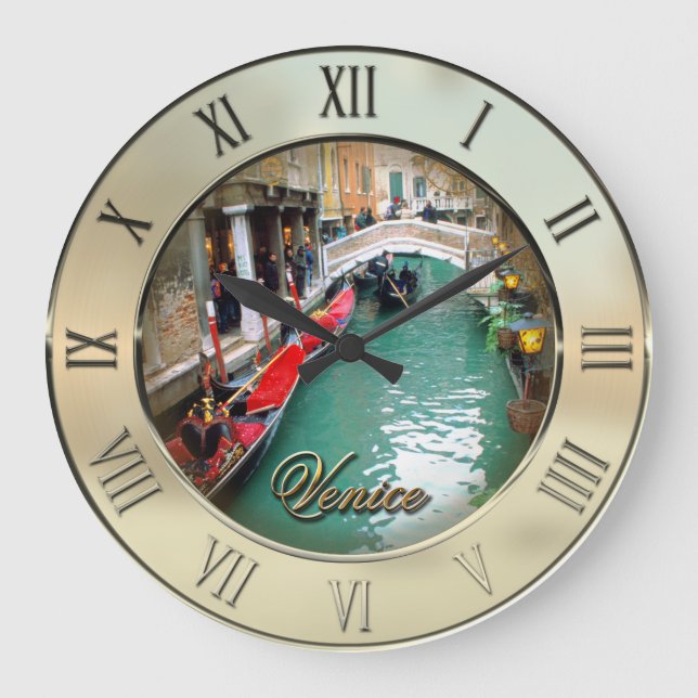 Grande Horloge Ronde Gondolas - Venise, Italie (Recto)