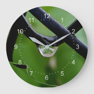 Grande Horloge Ronde Goutte de pluie