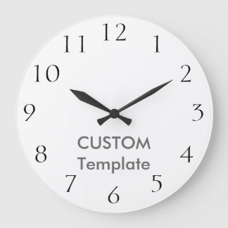 Grande Horloge Ronde Grand 10,75" fait sur commande PRESSE RONDE de