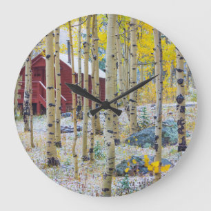 Grande Horloge Ronde Grand Mesa cabine solitaire dans une forêt