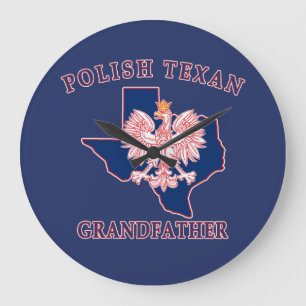 Grande Horloge Ronde Grand-père texan polonais