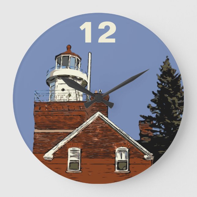 GRANDE HORLOGE RONDE GRAND POINT DE BAIE (Recto)