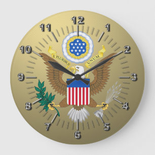 Grande Horloge Ronde Grand sceau des États-Unis