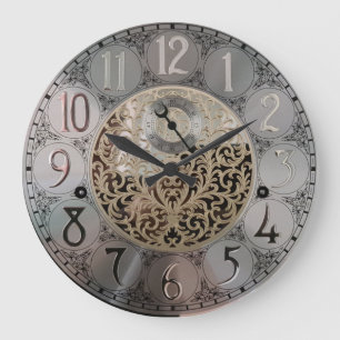 Grande Horloge Ronde Grandfather Acrylic Wall Clock