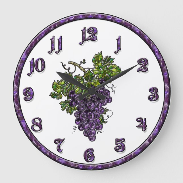 Grande Horloge Ronde Grape de Purple (Recto)