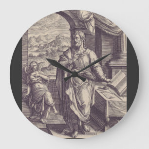 Grande Horloge Ronde Gravure de saint Matthieu, inspiration divine