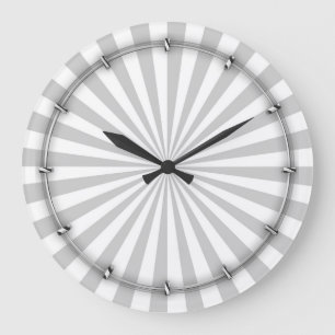 Grande Horloge Ronde Gray Sun Burst Personnaliser de la roue de tournag