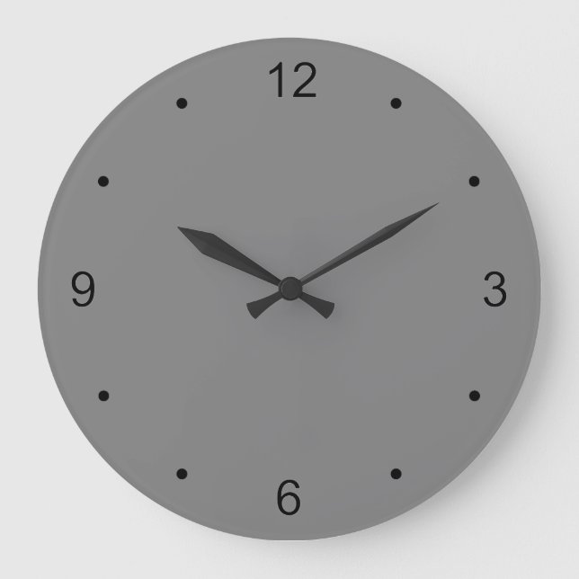 Grande Horloge Ronde Gray Wall Clock (Recto)