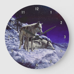Grande Horloge Ronde Gray Wolves