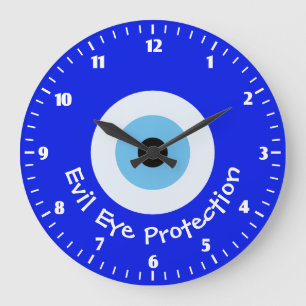 Grande Horloge Ronde Greek Evil Eye