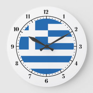 Grande Horloge Ronde Greek flag