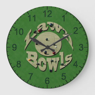 Grande Horloge Ronde Green Denim Lawn Bowls