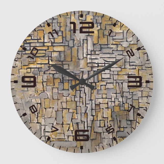 Grande Horloge Ronde Grille de Temps (Recto)