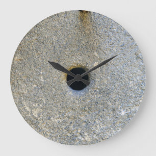 Grande Horloge Ronde grimace de pain de céréale de blé de farine de