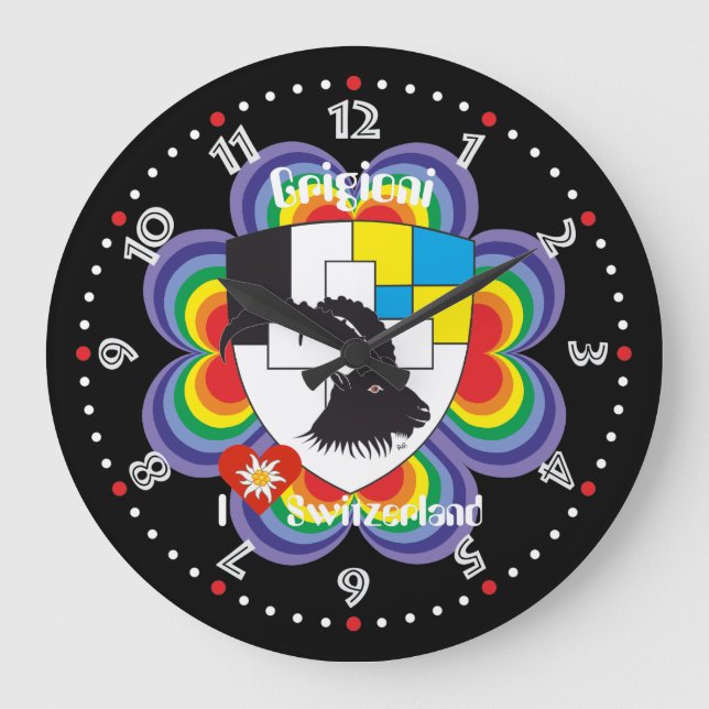 Grande Horloge Ronde Grischun Grigioni Schweiz Svizra (Recto)