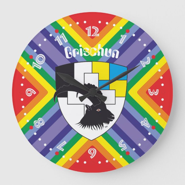 Grande Horloge Ronde Grischun Grigioni Schweiz Svizra (Recto)