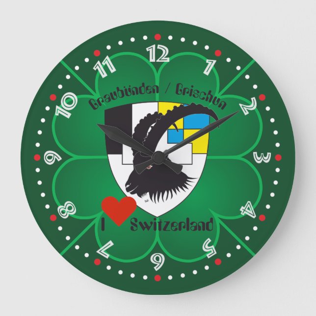 Grande Horloge Ronde Grischun Grigioni Schweiz Svizra (Recto)