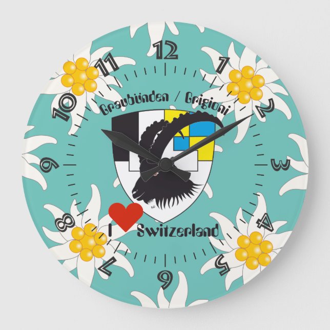 Grande Horloge Ronde Grischun Grigioni Schweiz Svizra (Recto)