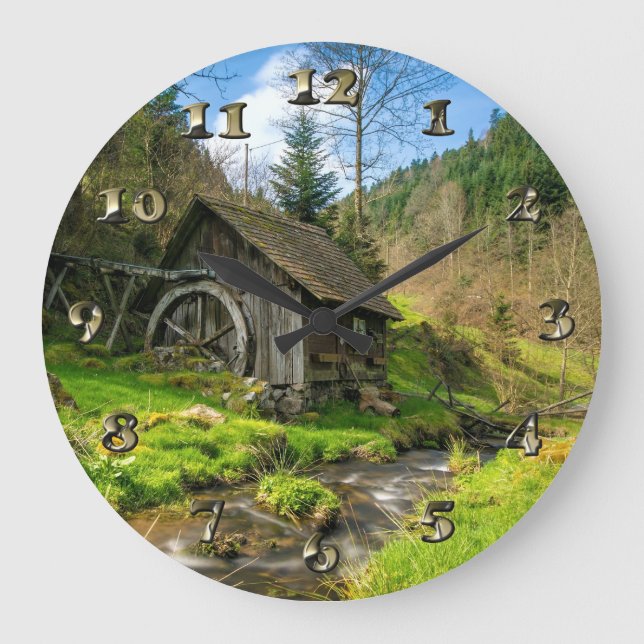 Grande Horloge Ronde Grist Mill dans la Forêt-Noire (Recto)